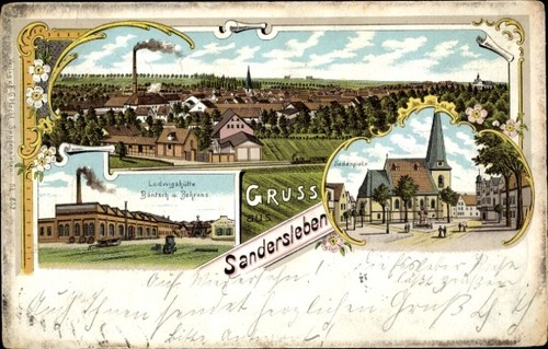 Litho sandersleben anhalt - sandersleben, in