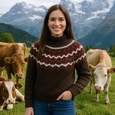 Damen Island Norweger Pullover
