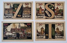 4 Alte Geldscheine, Notgeld