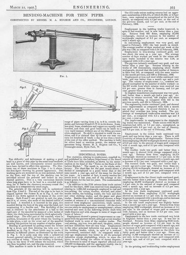 Antiker technikdruck von 1907 - antiker,