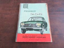 Peugeot 204 manuel manuel