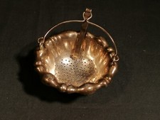 altes Teesieb versilbert