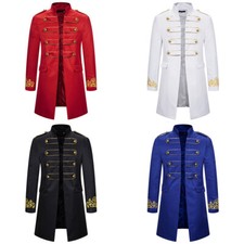 Herren Militär Frack Anzug Jacke Smoking Kostüm Viktorianisch Frack