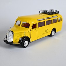 NZG 218 Mercedes-Benz 3500 Bus Deutsche Post Unbespielt Gelb 1-A Zustand 1:40