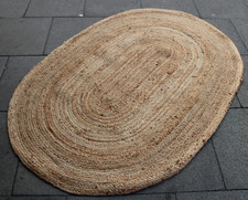 Jute Teppich 120 / 180 oval