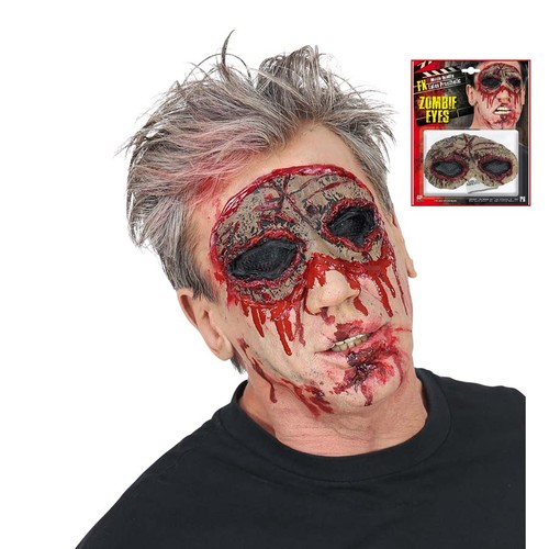 Zombie latex maske - latex,