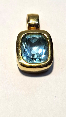Jewellery pendant 333 yellow - pendant,