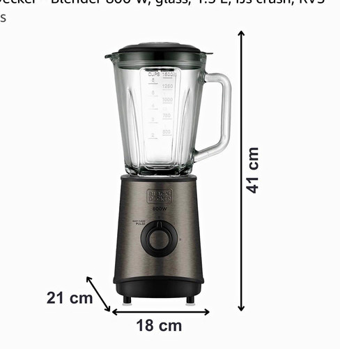 Black decker standmixer 800 - 800, w
