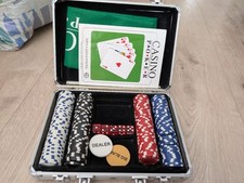 Pokerchips Laser Chipskoffer Pokerset Würfel 300 Chips Casino Clay Pokerkoffer