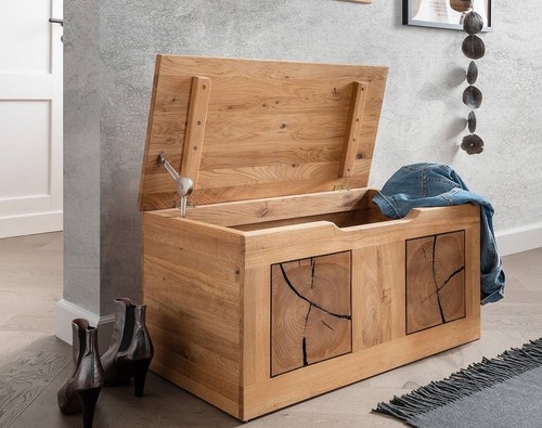 Truhe 80x40cm massivholz - truhe,
