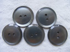 ca 2,2 cm Knopf 5 Stück Set Sammlung Knöpfe Mantel groß grau Jacke Wäscheknöpfe