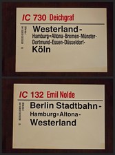 Zuglaufschild IC132 Emil Nolde