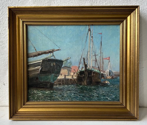 ölbild oscar bojesen schiffe - Ölbild,