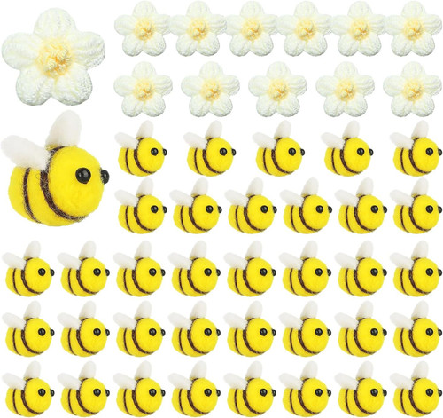 Mini biene filz deko set - filz,