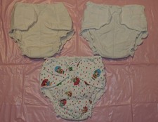 3 Dicke Stoff Windelhosen mit Klettverschluß Gr. M - L - Verschiedene Hersteller