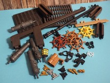 Playmobil Piratenschiff Ersatzteile Steuerrad Mast Bugspitze Gitter Kanonen