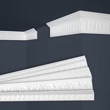 20m Stuckleisten Zierprofile Styroporleisten Deckenleisten Marbet B Leisten weiß