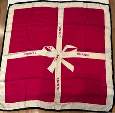 CHANEL Seidentuch Band Rot