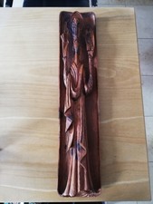 Holzplastik Wandrelief