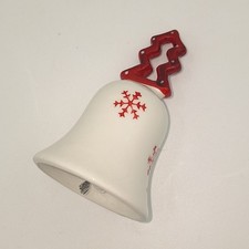 Tischglocke aus Keramik weiß