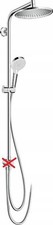 Hansgrohe Crometta S Brauseset 240 mm chrom unvollständig 27270000