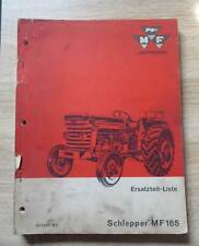 Massey Ferguson Schlepper MF 165 Ersatzteilkatalog