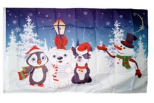 Fahne Winter Eisbär und