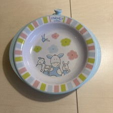 Dinico Steinbeck Farmily warmhalteteller Babyteller Teller Baby Hellblau Blau