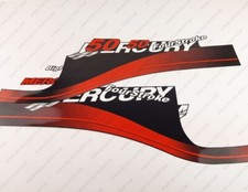 Mercury 50 PS Viertakt Außenborder Aufkleber ROT Aufkleber Set Reproduktion