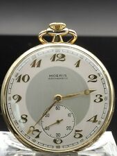 MOERIS 585 14 KT Taschenuhr Gelbgold, Antimagnetic Vintage mit Gravur 