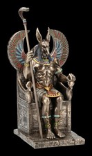 Anubis figur sitzend auf - sitzend, thron