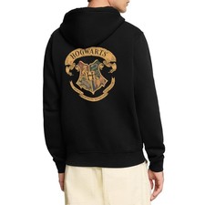 Harry Potter Hogwarts Wappen Unisex Premium Bio Zip Hoodie