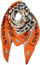 Dreieckstuch Dreiecksschal Winter Schal Strickschal Stola Herz Love Boucle 817