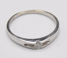 Weißgold Solitär Ring