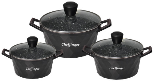 Topfset teilig alu guss - teilig, mit