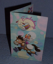 alte Diddl Einladungskarte - ca. 14 x 9 cm - Diddlina - Galupi