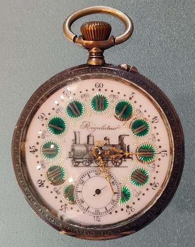 Taschenuhr regulator dampfzug - regulator,