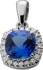 Tansanit Anhänger Platin 950