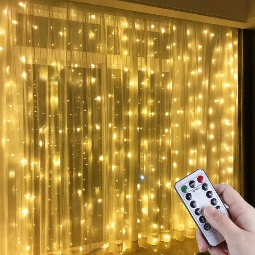 Led lichtervorhang 3x3m - lichtervorhang,