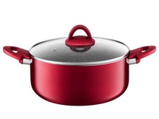 Kochtopf Induktion Deckel Topf Antihaft Beschichtung Aluminium 24 CM / 4,7 L