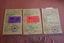 drei tolle alte Bleibeausweise