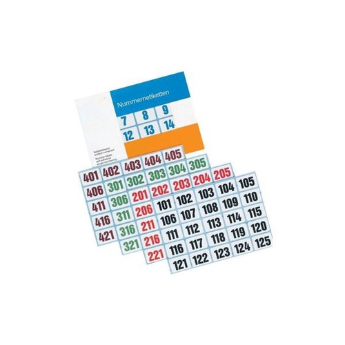 Nummern etiketten 001 - nummern,