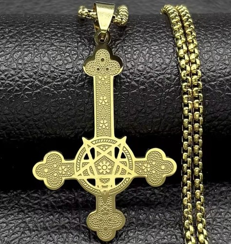 Satan inverted cross 666 - inverted,
