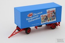 Herpa Kofferanhänger blau/rot