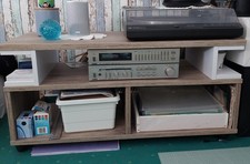 TV-Board Phonoschrank Kommode Sideboard mit Rollen 