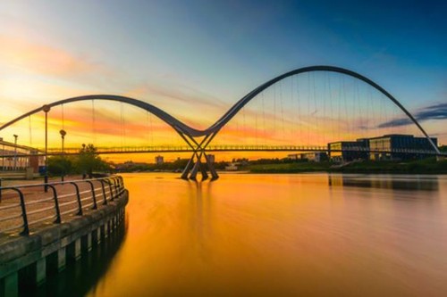 Wandbild infinity bridge - wandbild:, bei