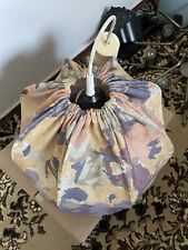 stylische bunte Hänge- o. Decken-Lampe mit Stoff-Schirm, gebraucht, ungetestet