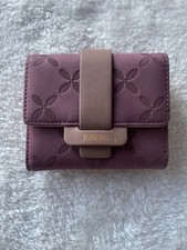 Joseko Geldbeutel Geldbörse Kunstleder weinrot mit Kartenhalter und Münzfach