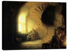 Leinwandbild Meditierender