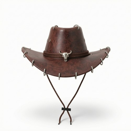 Cowboyhut mit kinnband western - cowboyhut,